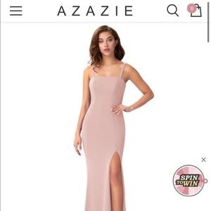 Azazie bridesmaid dress dusty rose size 6